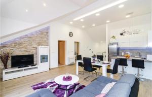 Televízia a/alebo spoločenská miestnosť v ubytovaní Two-Bedroom Apartment In Cibaca