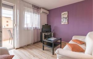 Televízia a/alebo spoločenská miestnosť v ubytovaní Cozy Apartment In Liznjan With Wifi