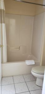 a bathroom with a tub and a toilet and a shower at Garden inn & suites pine Mountain in Pine Mountain
