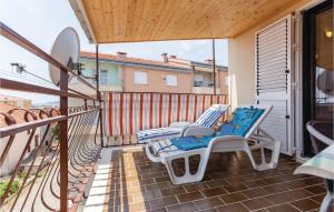 Balkón alebo terasa v ubytovaní Apartment Trogir Ul, F,tudmana