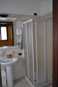 Koupelna v ubytování Hotel Mantova Sud