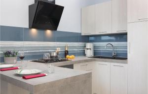 Kuhinja oz. manjša kuhinja v nastanitvi Stunning Apartment In Rabac With 1 Bedrooms And Wifi