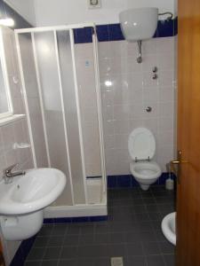 Koupelna v ubytování Hotel Maremonti