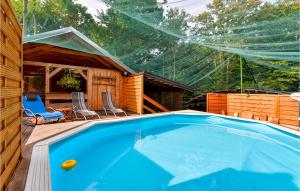 The swimming pool at or close to Stunning Home In Krizanec With Sauna