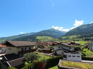 ニーダーンジルにあるApartment in Niedernsill near centreの山を背景にした小さな村