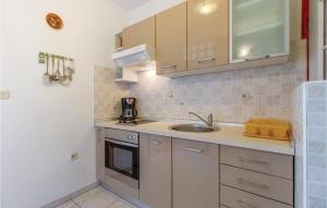 Kuchyň nebo kuchyňský kout v ubytování Gorgeous Apartment In Mali Losinj