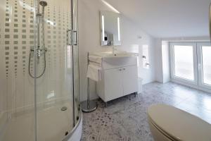 Kúpeľňa v ubytovaní Centrally located studio apartment Seagull