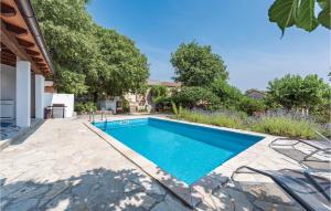 basen na podwórku domu w obiekcie Holiday Home Damijanici Vi w mieście Žminj