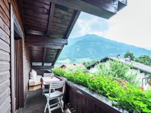 Ein Balkon oder eine Terrasse in der Unterkunft Apartment in F gen near the ski area