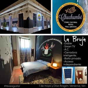 Postel nebo postele na pokoji v ubytování Chuchumbé Hotel & Hostal