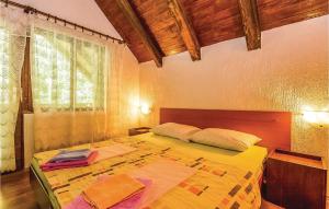 Ein Bett oder Betten in einem Zimmer der Unterkunft Nice Apartment In Ledenice With Wifi