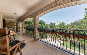 Balkón alebo terasa v ubytovaní Holiday Home Manjadvorci 08