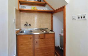 a small kitchen with a sink and a sink at Apartment Jelsa 07 in Jelsa +12 photos