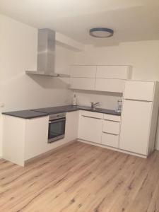 Kuchyň nebo kuchyňský kout v ubytování Apartments Torggl