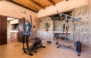 Posilňovňa alebo fitness centrum v ubytovaní Cozy Home In Zubovici + 33 fotografií