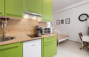 Kuchyň nebo kuchyňský kout v ubytování Nice Apartment In Rijeka With Wifi