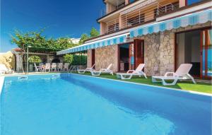 Bazén v ubytování Gorgeous Home In Rijeka With Kitchen nebo v jeho okolí + 51 fotografií