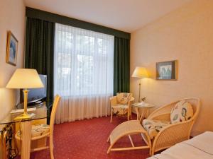 TV a/nebo společenská místnost v ubytování Park-Hotel