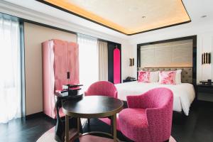 Postel nebo postele na pokoji v ubytování Fauchon Hotel Kyoto