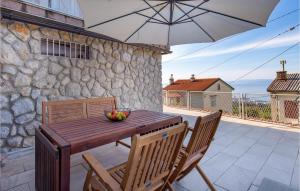 Balkón nebo terasa v ubytování 1 Bedroom Stunning Apartment In Rijeka