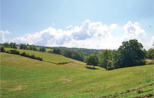 un campo verde con alberi in cima di Awesome Home In La-Chapelle-Saint-Jean a La Chapelle-Saint-Jean