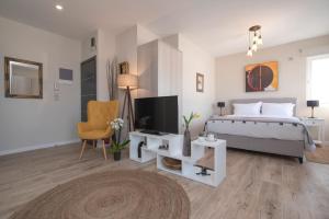 A television and/or entertainment centre at Chrysalis 2