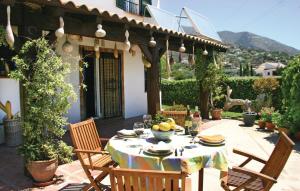 En generel udsigt til bjerge eller udsigt til bjerge taget fra feriehuset