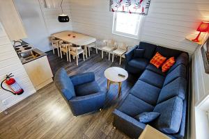 Hotell Tjamstan Malå的休息区
