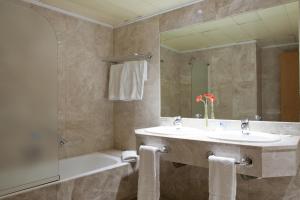 Koupelna v ubytování Hotel Praga