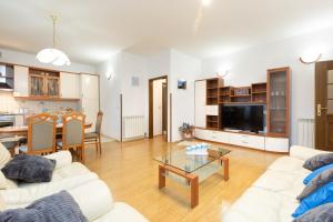 Televízia a/alebo spoločenská miestnosť v ubytovaní Apartments Meri