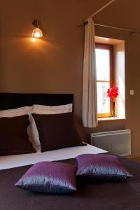 Un pat sau paturi într-o cameră la Les Toits de Lyon