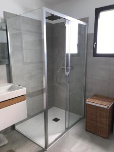 Koupelna v ubytování Superbe appartement T3 face mer baie Ajaccio