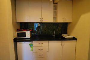 Kuchyň nebo kuchyňský kout v ubytování Stone Home Apart