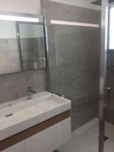 Koupelna v ubytování Superbe appartement T3 face mer baie Ajaccio