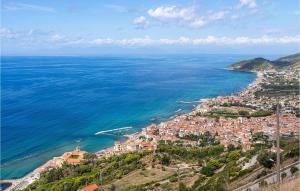 an aerial view of a town next to the ocean at Gorgeous Home In Maria Di Castellabate in Santa Maria di Castellabate