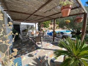 Patio alebo iná vonkajšia časť ubytovania Casa el saladillo