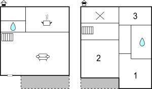 Plan piętra w obiekcie 3 Bedroom Stunning Home In Gran Alacant
