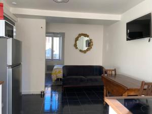 TV a/nebo společenská místnost v ubytování Appartements VIZILLE GRENOBLE - Route Napoleon