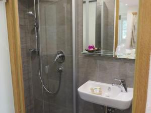 Koupelna v ubytování Landhof Angstl - Gästezimmer und Tagungsraum + 21 fotografií