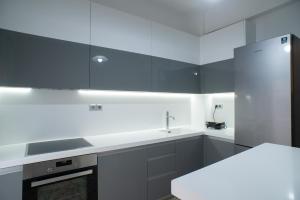 Kuchyň nebo kuchyňský kout v ubytování Modern-Lux Central 1 Bedroom Condo