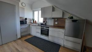 Kuchyň nebo kuchyňský kout v ubytování Ferienwohnung Storchennest in Itzgrund-Kaltenbrunn