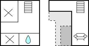 Plan piętra w obiekcie Pet Friendly Apartment