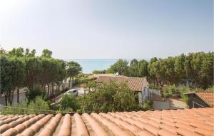 an overhead view of a roof of a house at Villa Anna in Capo Vaticano