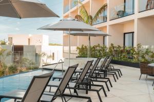 Balkón nebo terasa v ubytování Hive Cancun by G Hotels