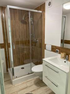 Kúpeľňa v ubytovaní Discover Cracow APARThostel