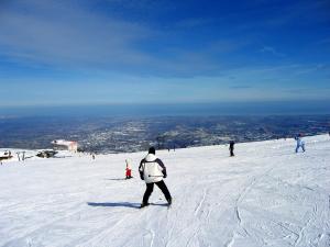 Skiing at a vidéki vendégházakat or nearby