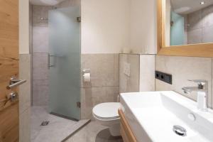 Kupatilo u objektu Hotel Gasthof Obermair