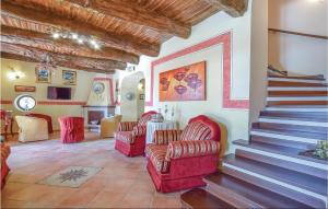 A seating area at Villa Aquaro
