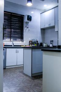 Cucina o angolo cottura di 24-7 Electricity Agore Hotels and Suites Ltd