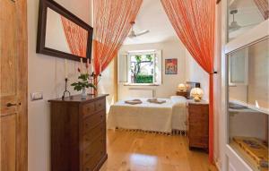 A bed or beds in a room at La Capannina